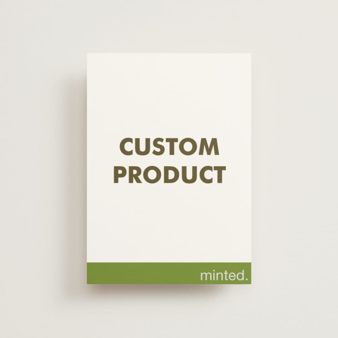"Portrait Custom" - Wedding Invitations in Charcoal by Minted - Front
