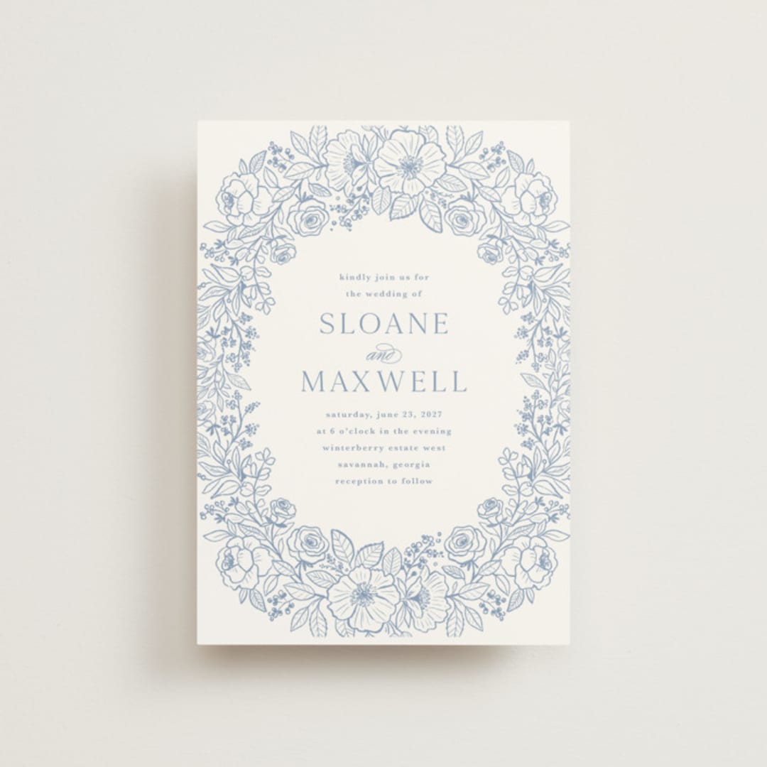 "Wild Roses" - Wedding Invitations in Nova by Kristen Smith - Front