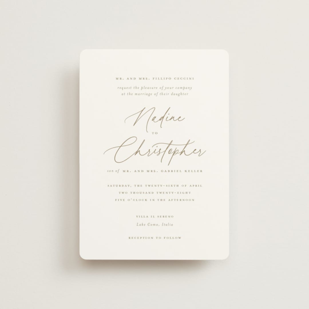 "spiku" - Wedding Invitations in Pearl by chocomocacino - Front