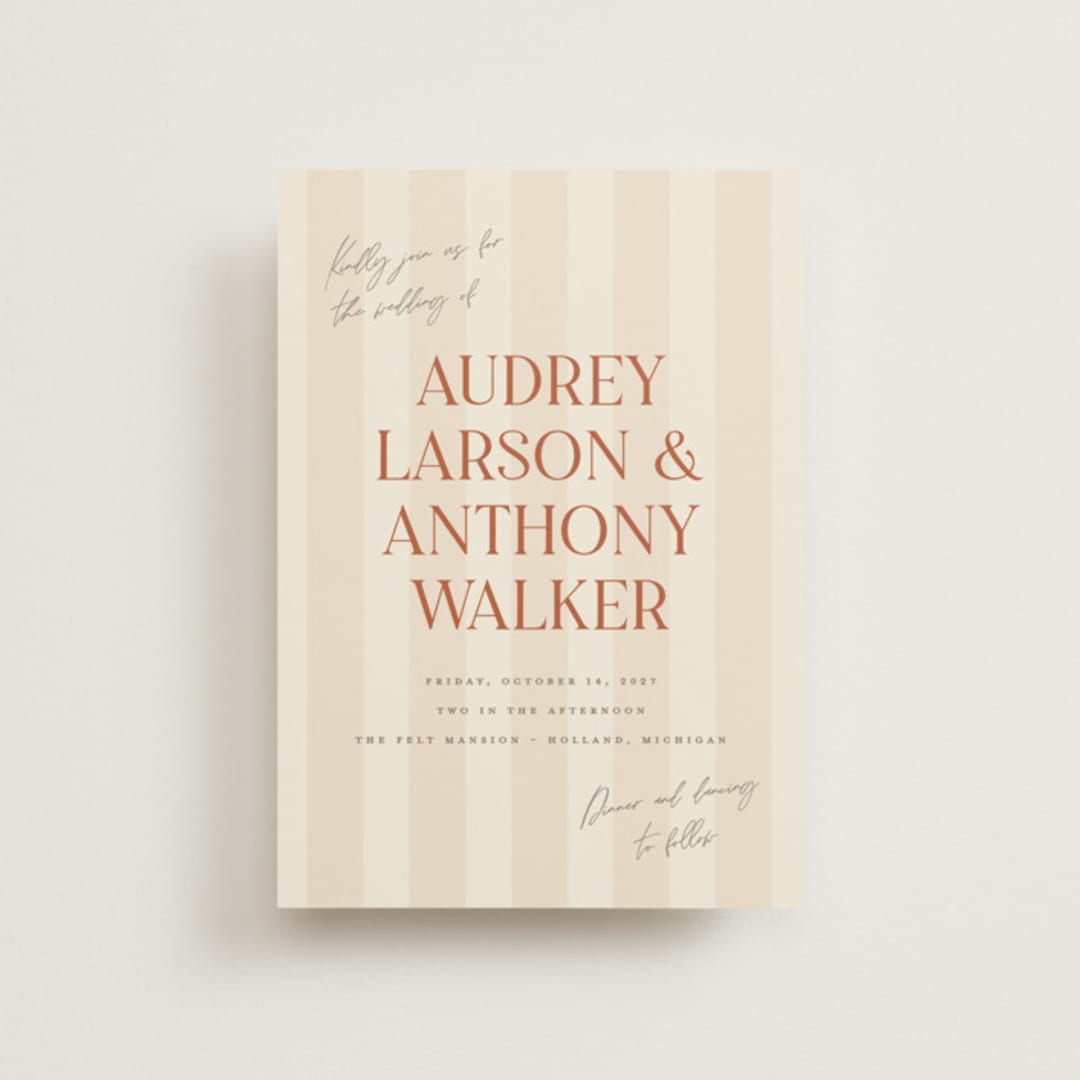 "Ambrosial" - Wedding Invitations in Butter by Pixel and Hank - Front