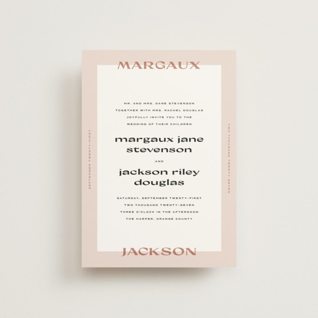 "margaux" - Wedding Invitations in Sand by Lindsay Stetson Thompson - Front