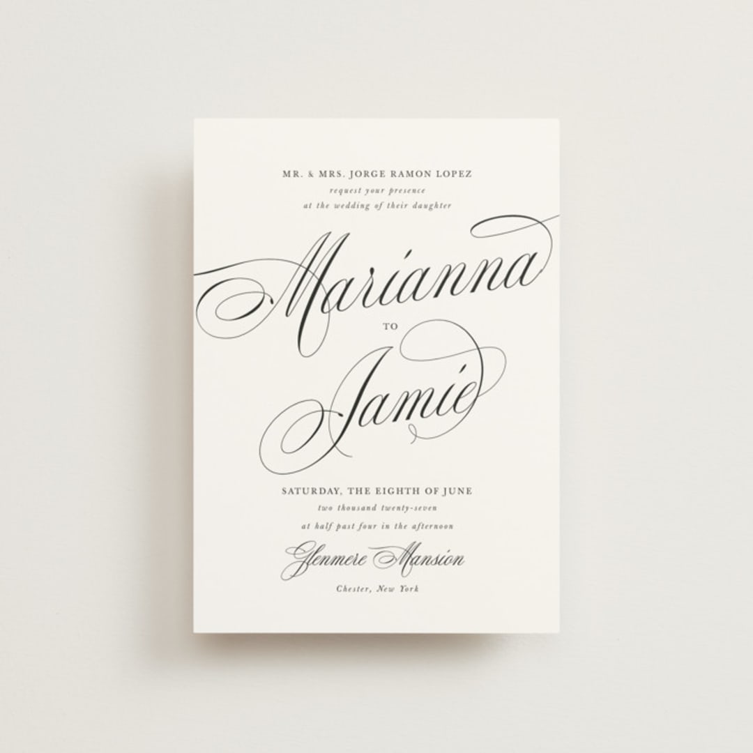 "Best is yet to come" - Wedding Invitations in Classique by Design Lotus - Front