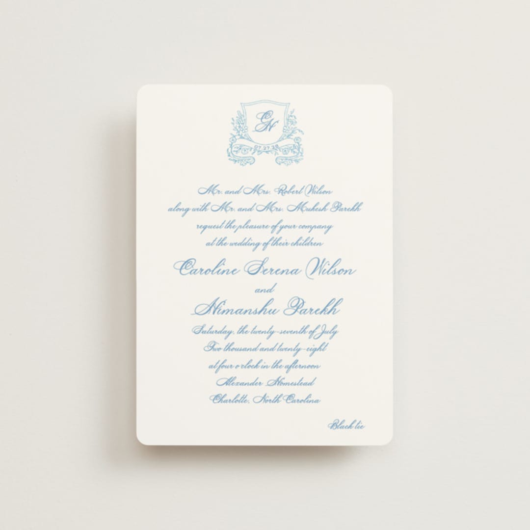 "Royalty" - Wedding Invitations in Capri by Creo Study - Front