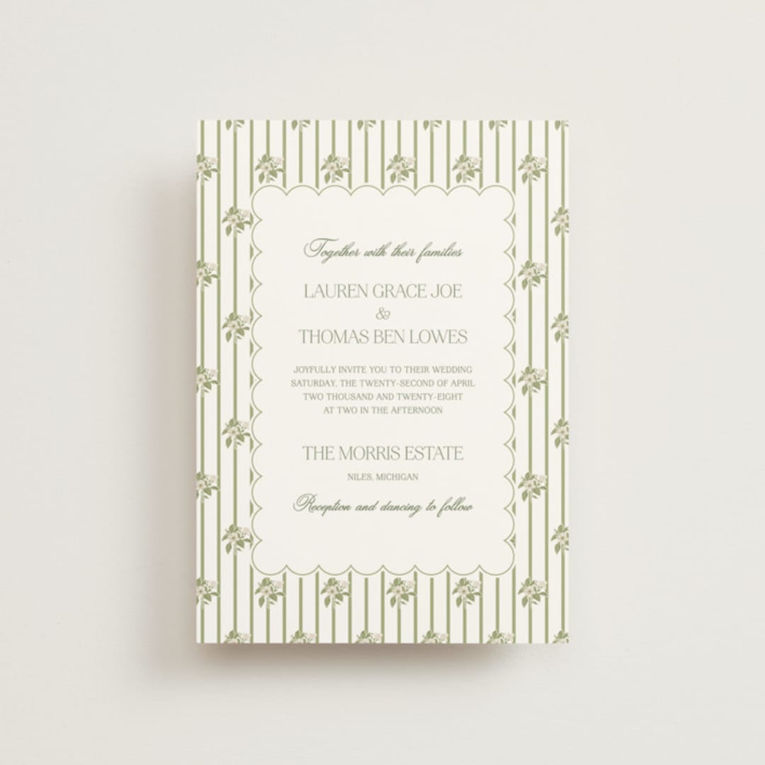 "Summer Fields" - Wedding Invitations in Petal by Lisa Joanna Harrison - Front