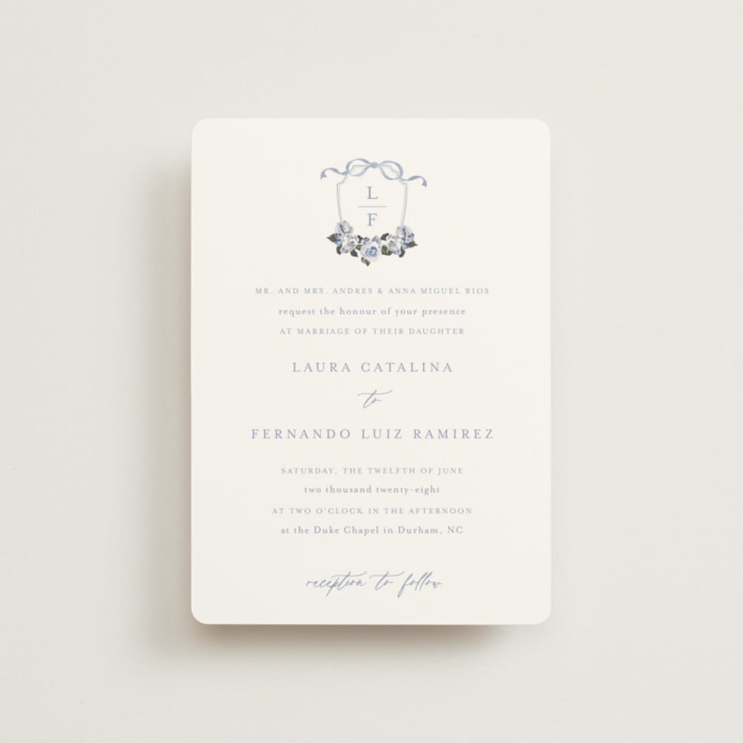 "Be With You" - Wedding Invitations in French by Design Lotus - Front