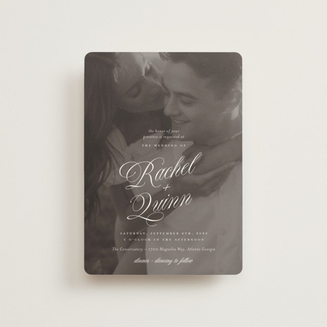 "Vintage Romance" - Wedding Invitations in Ivory by Paper Raven Co. - Front