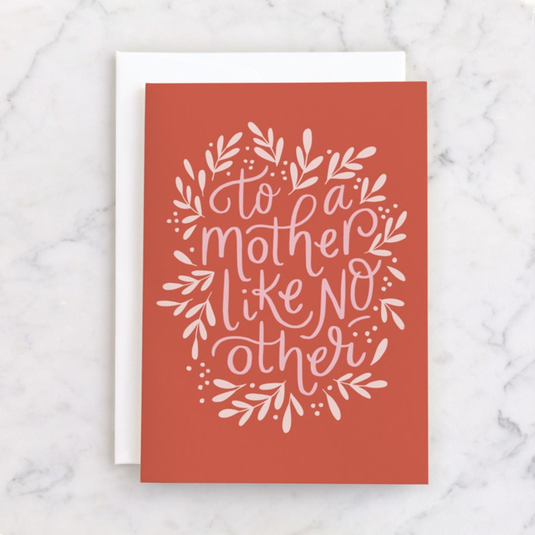 "To a mother like no other" - Single Greeting Cards in Rose by Alethea and Ruth - Front