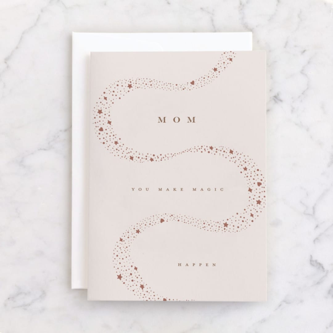 "arabelle" - Single Greeting Cards in Latte by chocomocacino - Front
