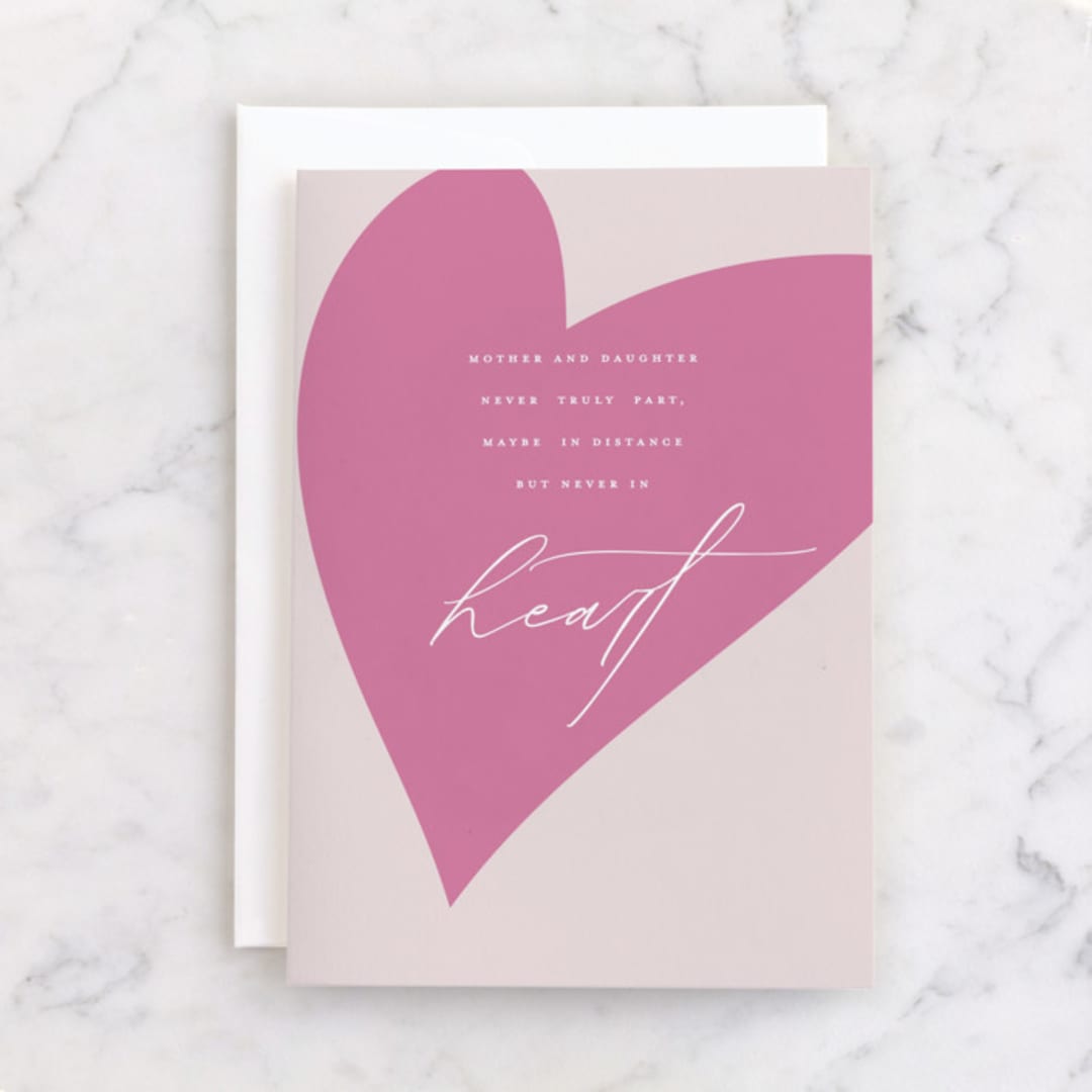 "mother and daughter" - Single Greeting Cards in Candy by Benita Crandall - Front