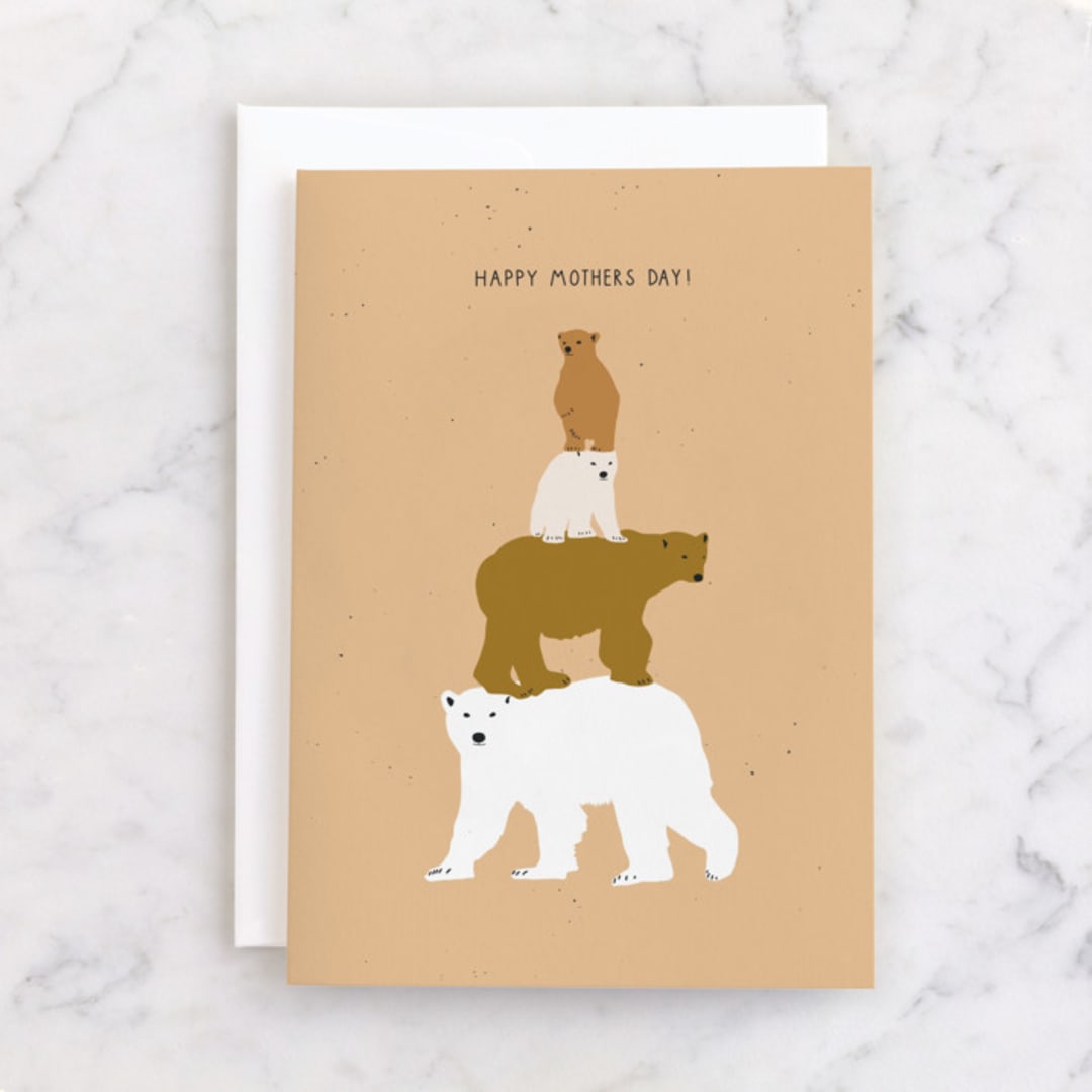 "Polar Bear Tower" - Single Greeting Cards in Bears by Coit Creative - Front