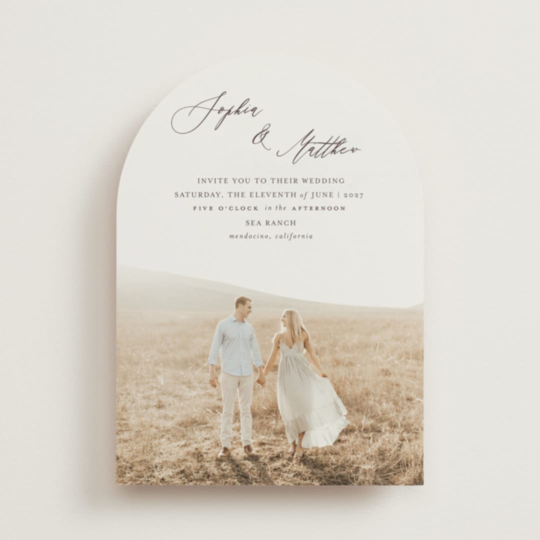 "un mariage photographique" - Wedding Invitations in Mocha by Benita Crandall - Front