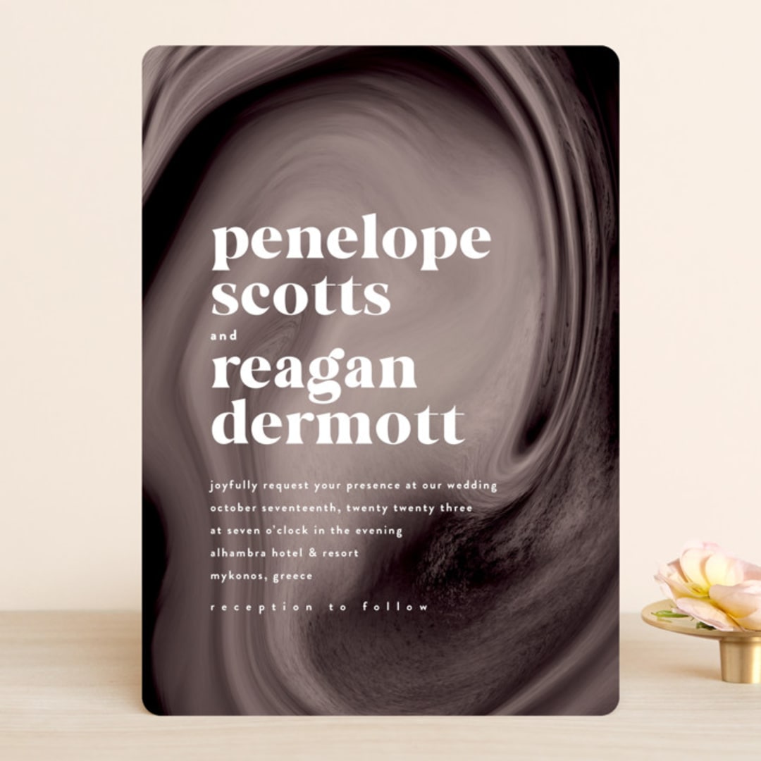 "joconde" - Wedding Invitations in Mahogany by chocomocacino - Front