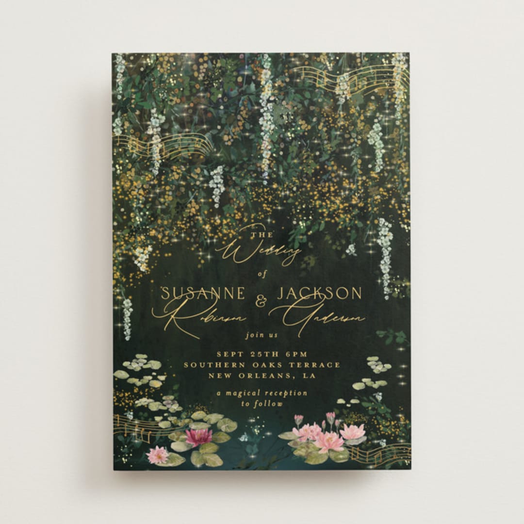 "New Orleans from Disney's Princess and The Frog" - Wedding Invitations in Mystic by Phrosné Barwood - Front