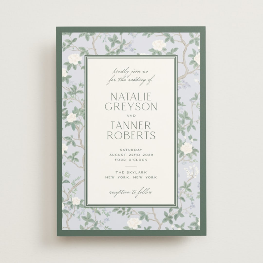 "Chinoiserie" - Wedding Invitations in Garden by Jenna Holcomb - Front