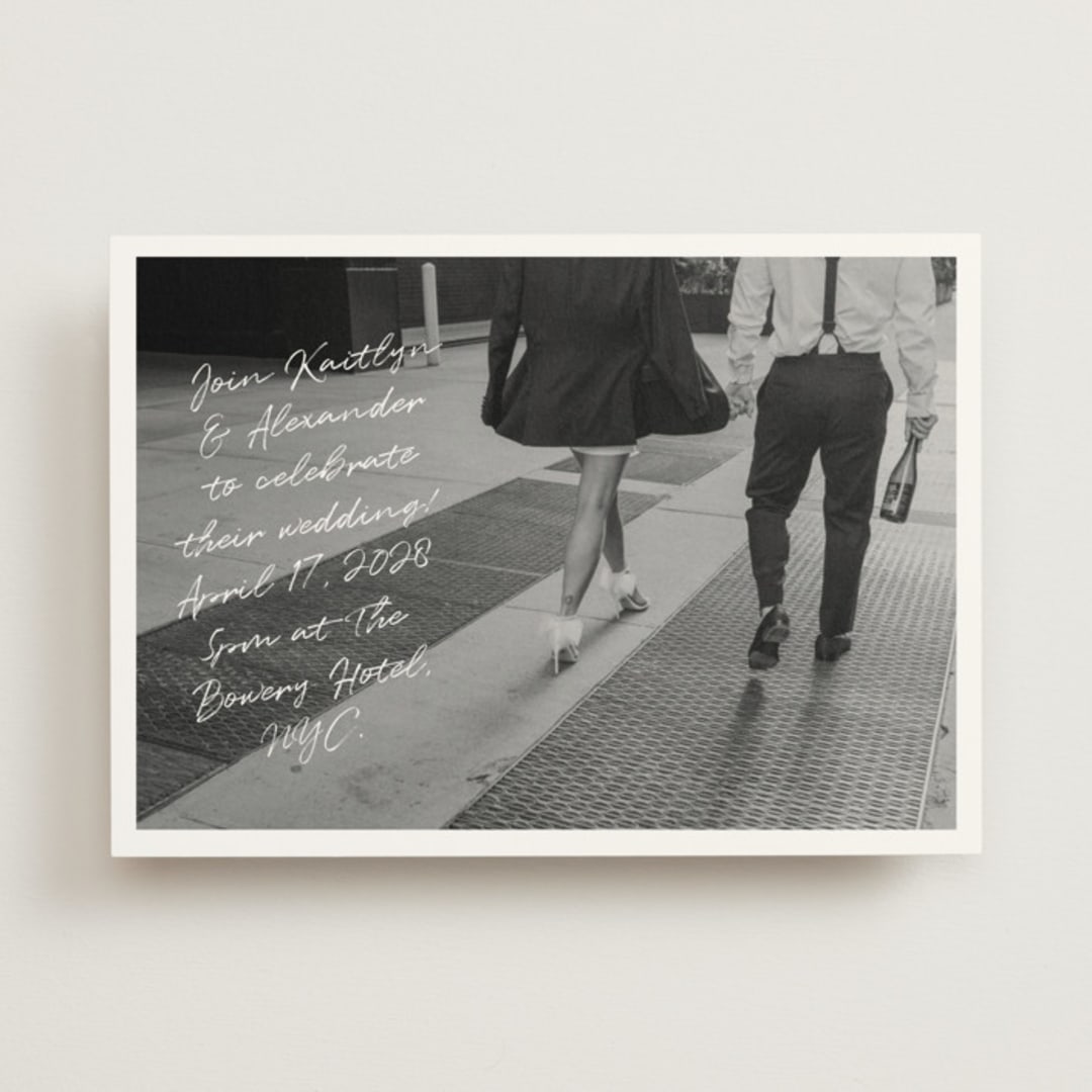 "Photograph Scribble" - Wedding Invitations in Cloud by Adelyn T. - Front