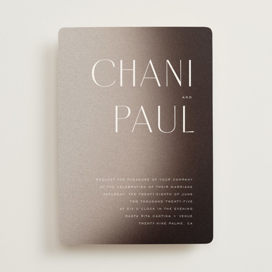 "Arrakis" - Wedding Invitations in Dune by Design Lotus - Front