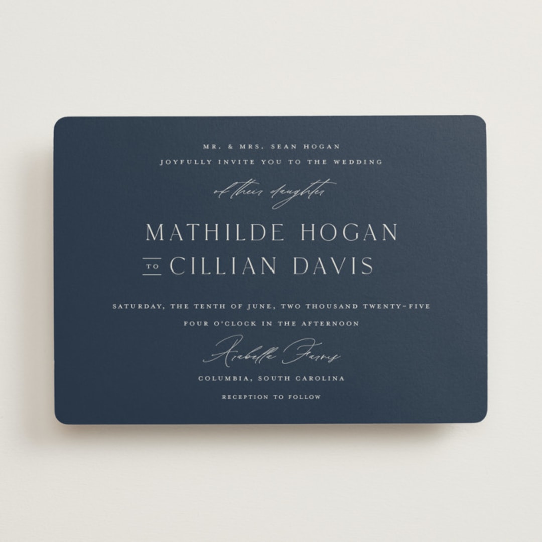 "Georgetown" - Wedding Invitations in Oxford by Stacey Meacham - Front