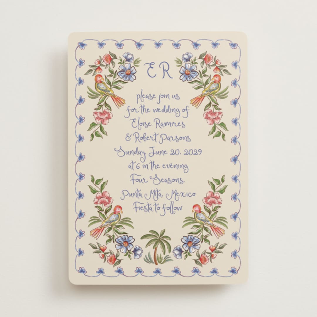 "Artisan Wedding" - Wedding Invitations in Sea by Chris Griffith - Front