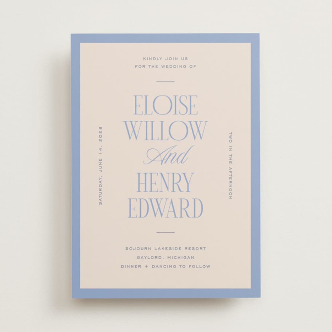"Threaded" - Wedding Invitations in Canopy by Pixel and Hank - Front
