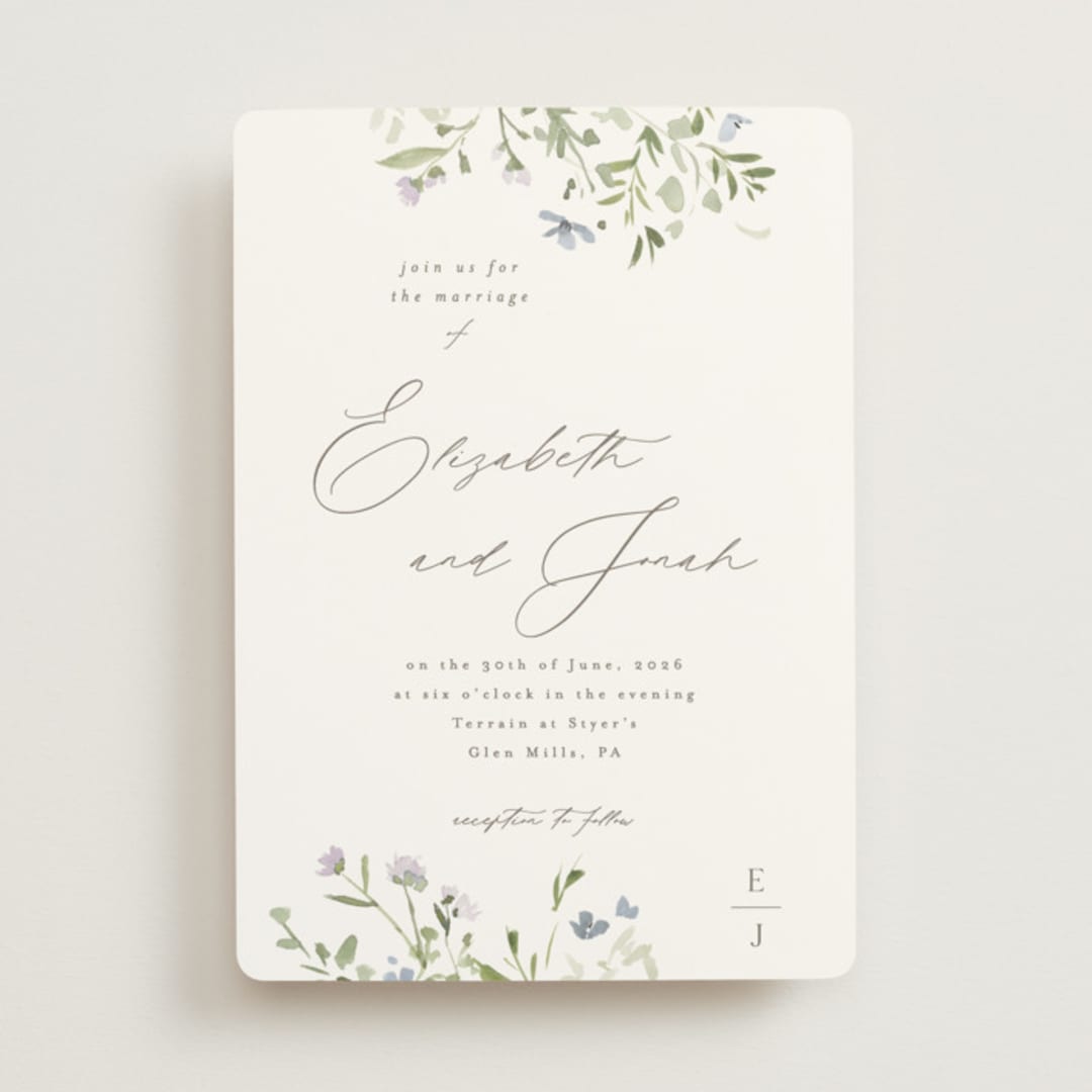 "Brynn" - Wedding Invitations in Truffle by Everett Paper Goods - Front