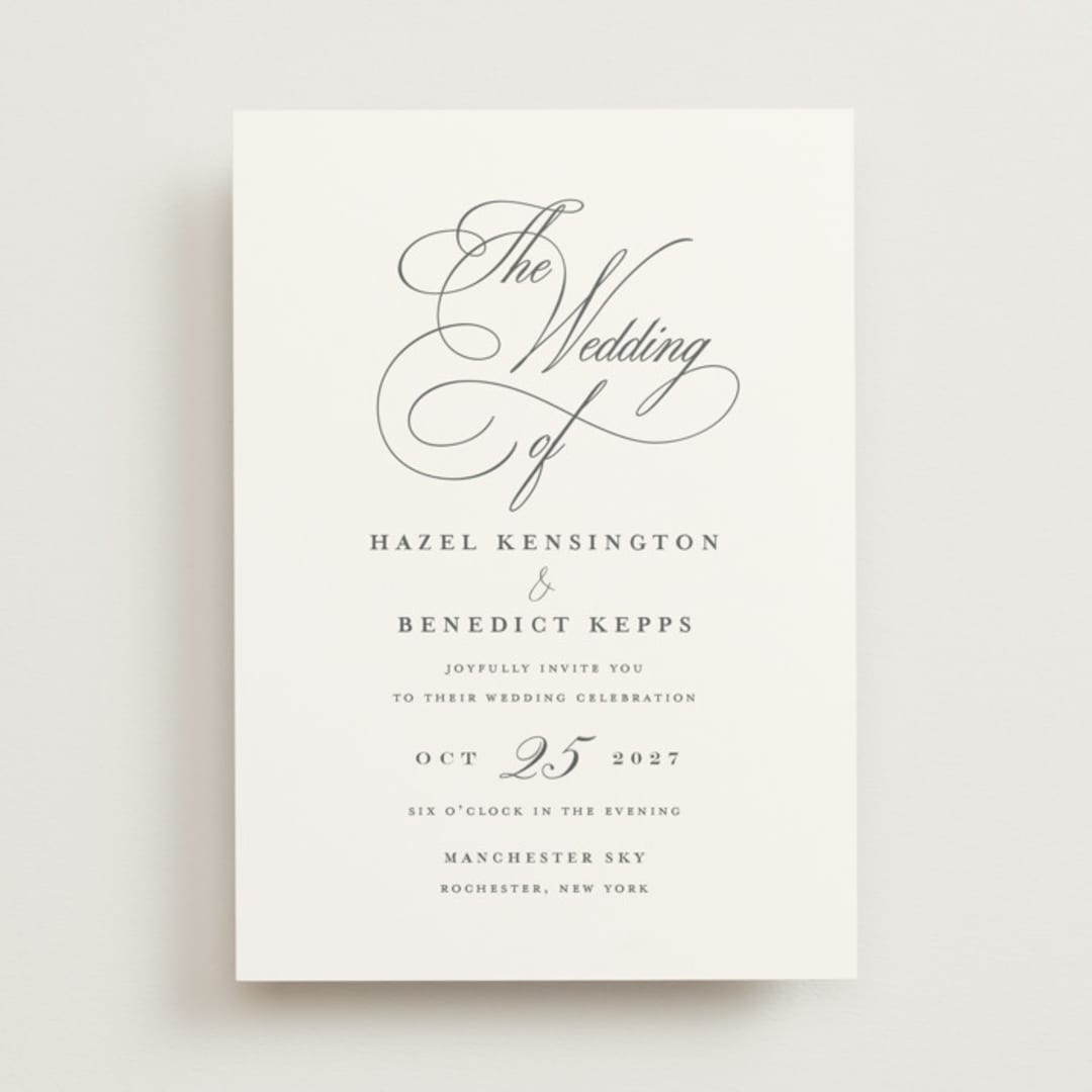 "scamorza" - Wedding Invitations in Pearl by chocomocacino - Front