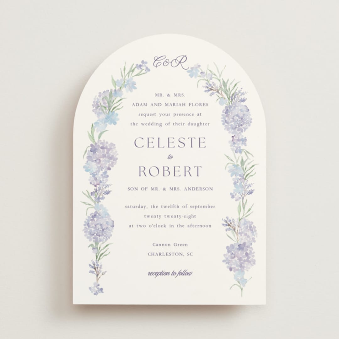 "Hydrangea" - Wedding Invitations in Toscana by Claudia Orengo - Front