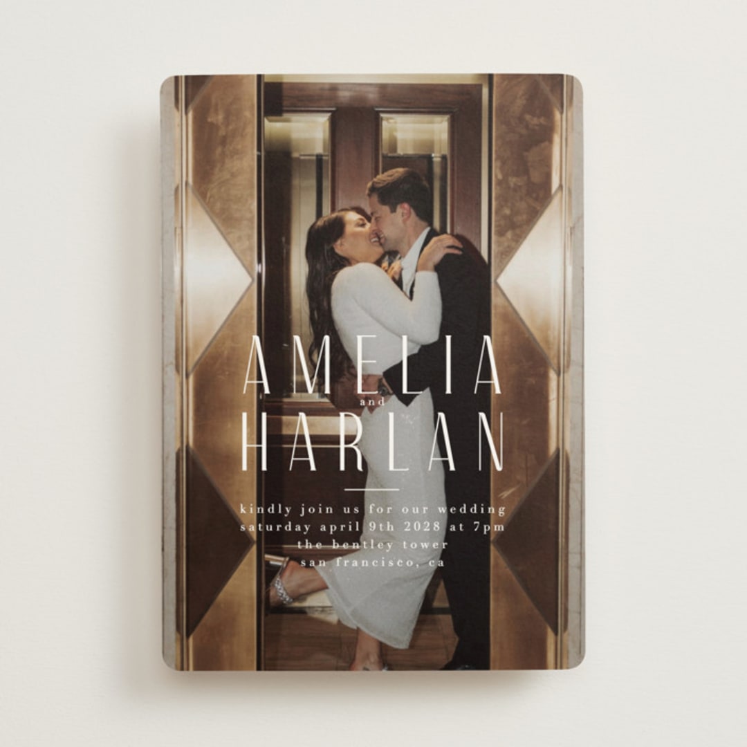 "photo" - Wedding Invitations in Snow by Lori Wemple - Front