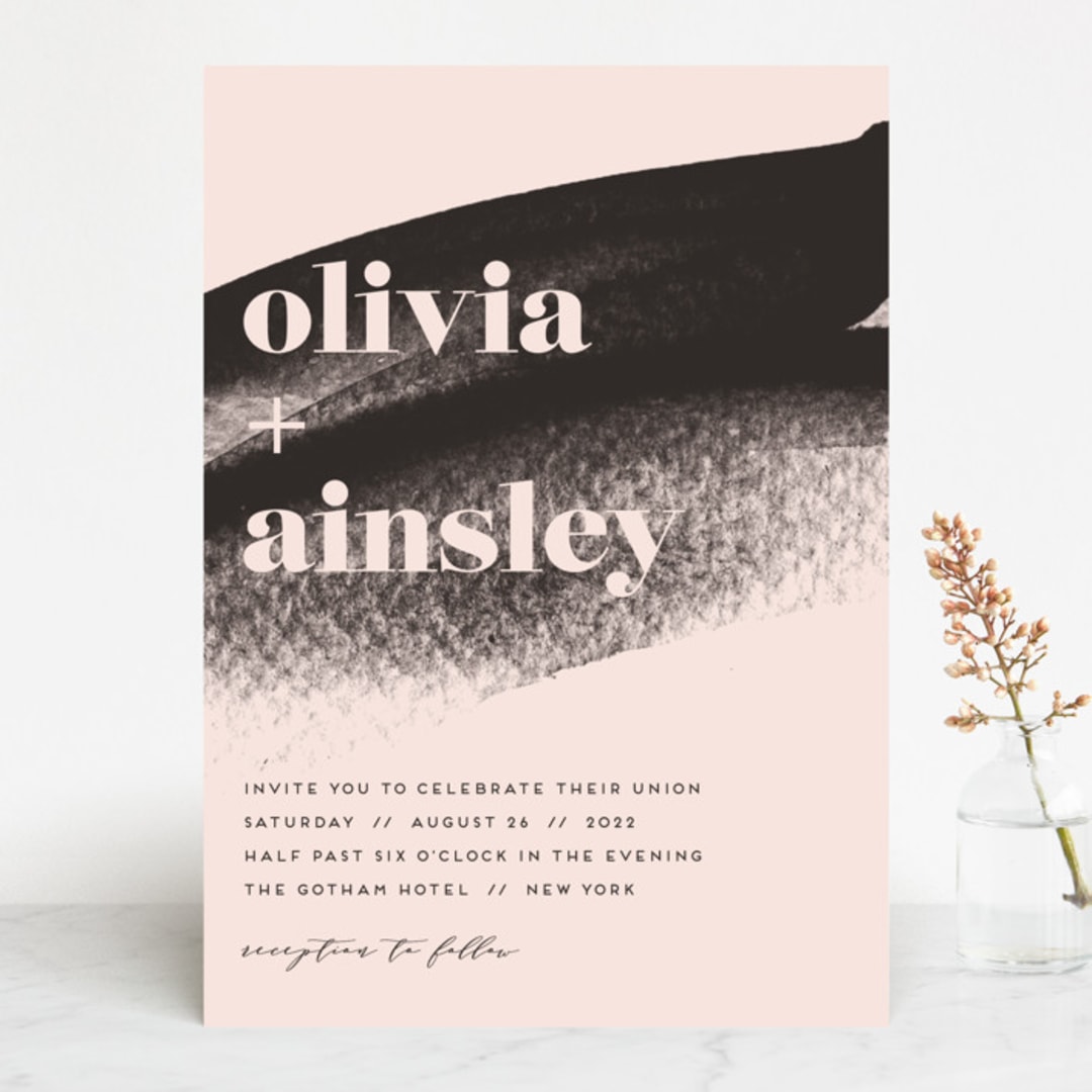 "Vignette" - Wedding Invitations in Cosmopolitan by silverscreen studio - Front