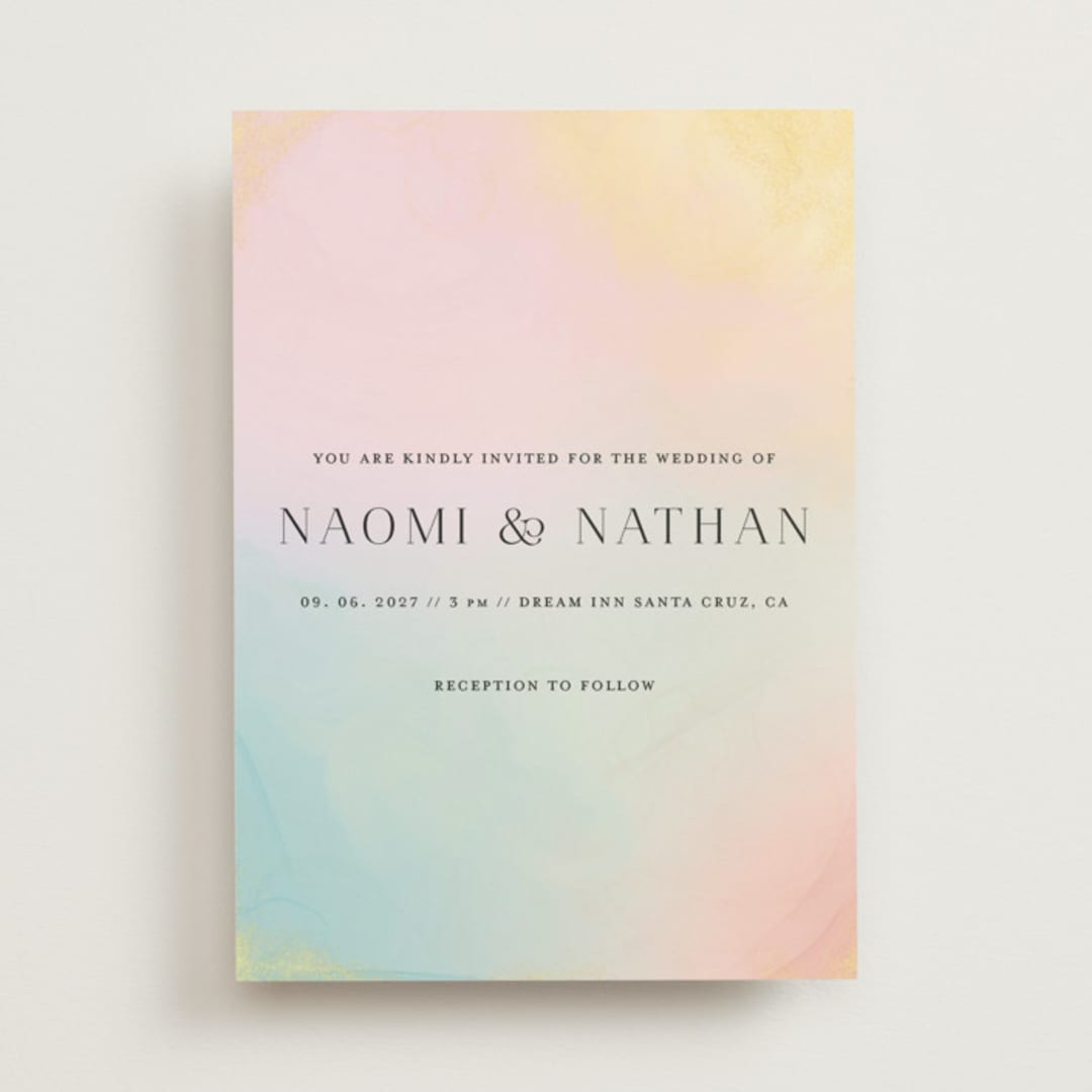 "marshmallow" - Wedding Invitations in Sunrise by Petra Kern - Front