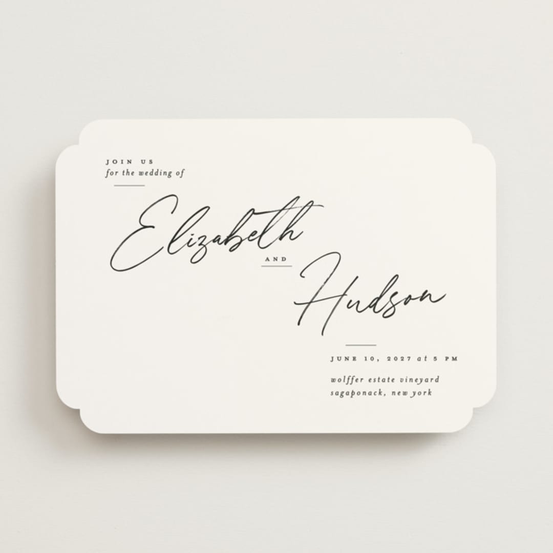 "Macaron" - Wedding Invitations in Snow by Nicoletta Savod - Front