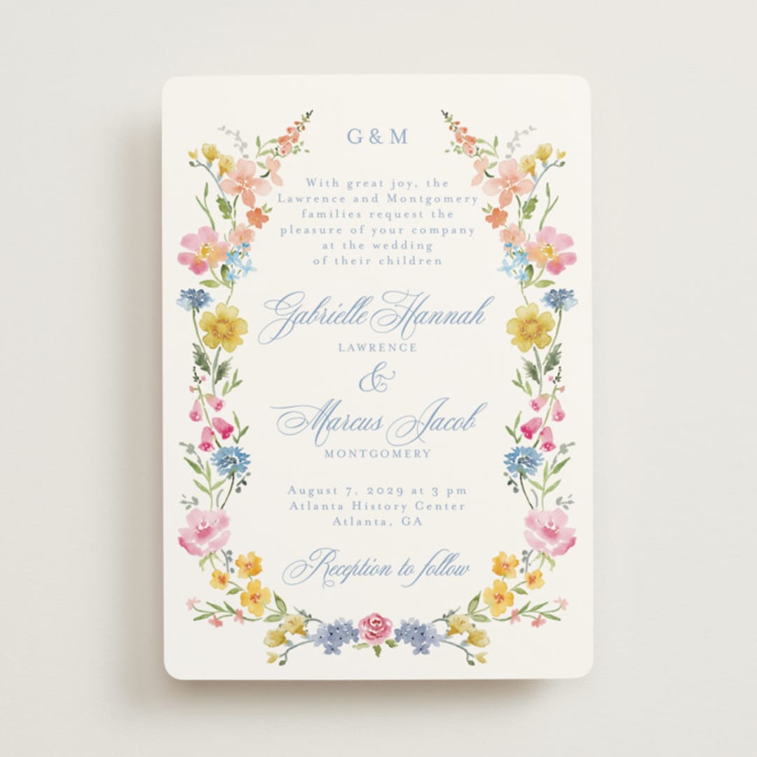 "Everlasting Romance" - Wedding Invitations in Meadow by Petra Kern - Front