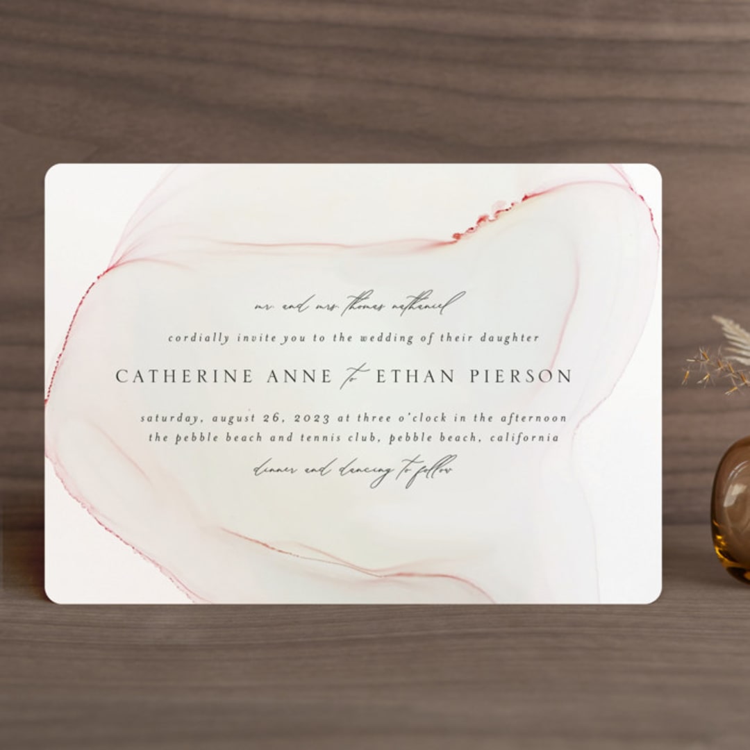 "cultured pearl" - Wedding Invitations in Pearl by Erin Deegan - Front