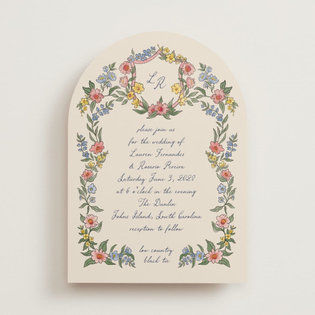 "A wedding in Low Country" - Wedding Invitations in Rose by Chris Griffith - Front