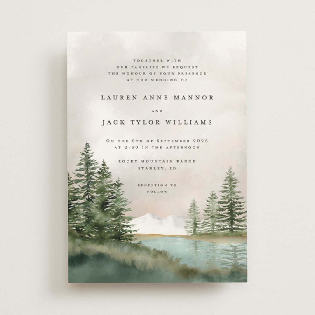 "montagna" - Wedding Invitations in Forest by Petra Kern - Front