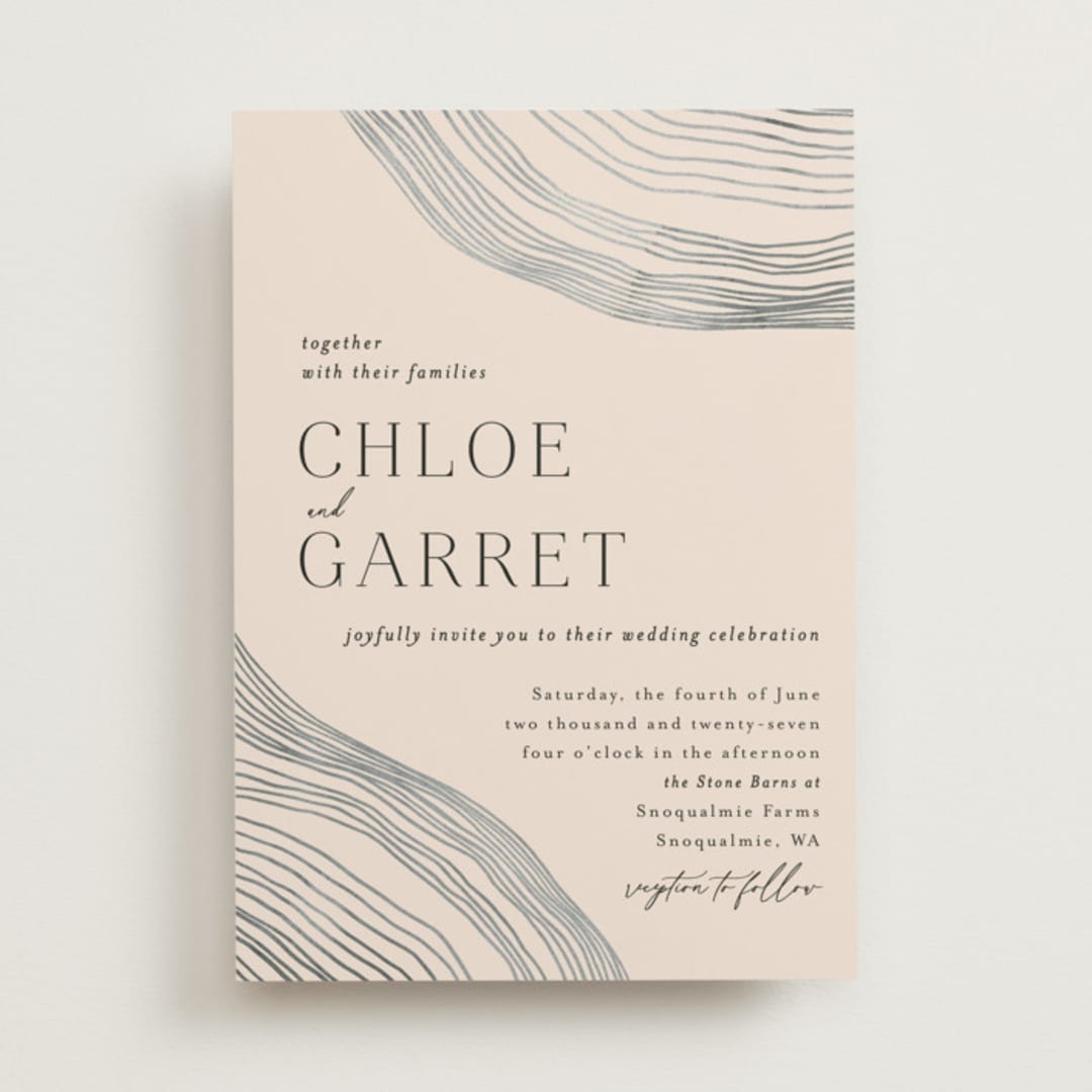 "Rings" - Wedding Invitations in Natural by Alethea and Ruth - Front