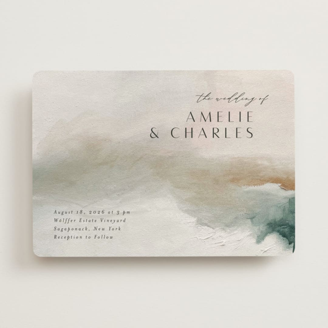 "Sunset Waves" - Wedding Invitations in Marine by Nicoletta Savod - Front
