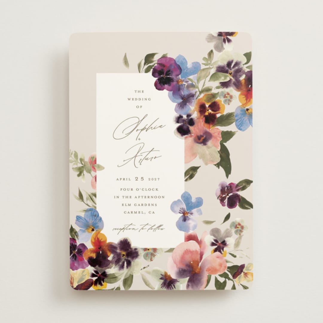 "Bright" - Wedding Invitations in Summer by Leah Bisch - Front
