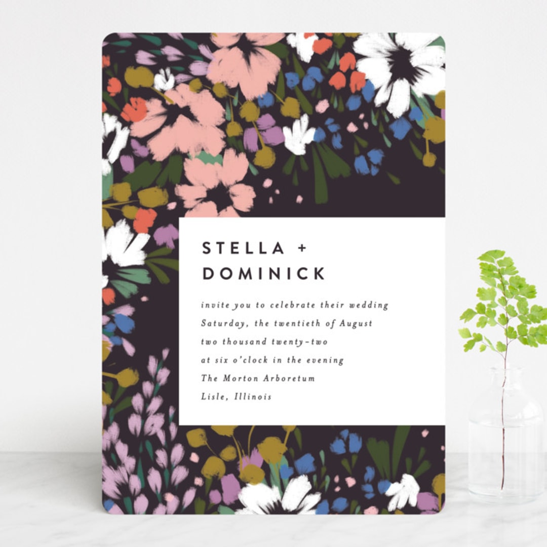 "spring dream" - Wedding Invitations in Onyx by Angela Marzuki - Front