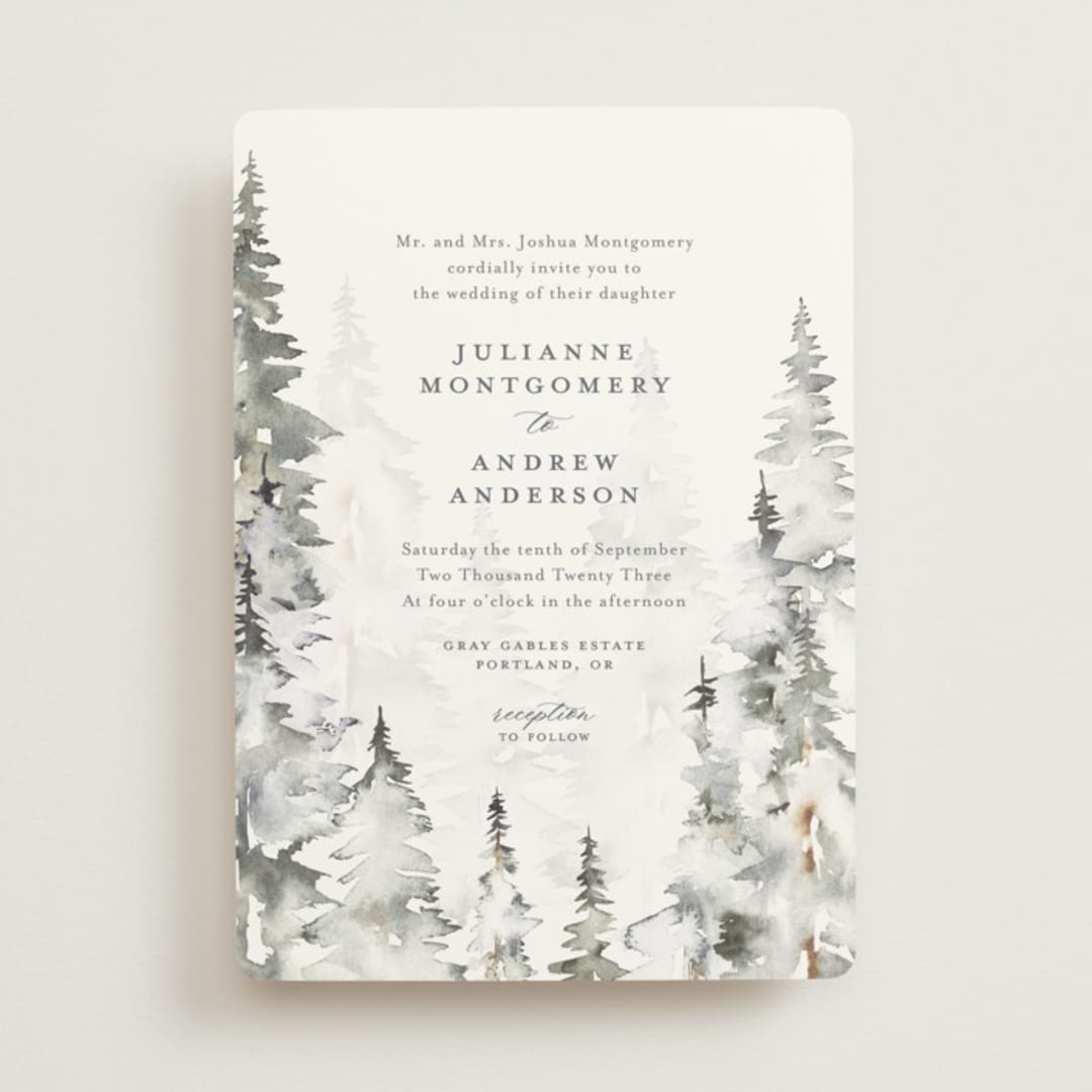 "Grand Escape" - Wedding Invitations in Stone by Petra Kern - Front