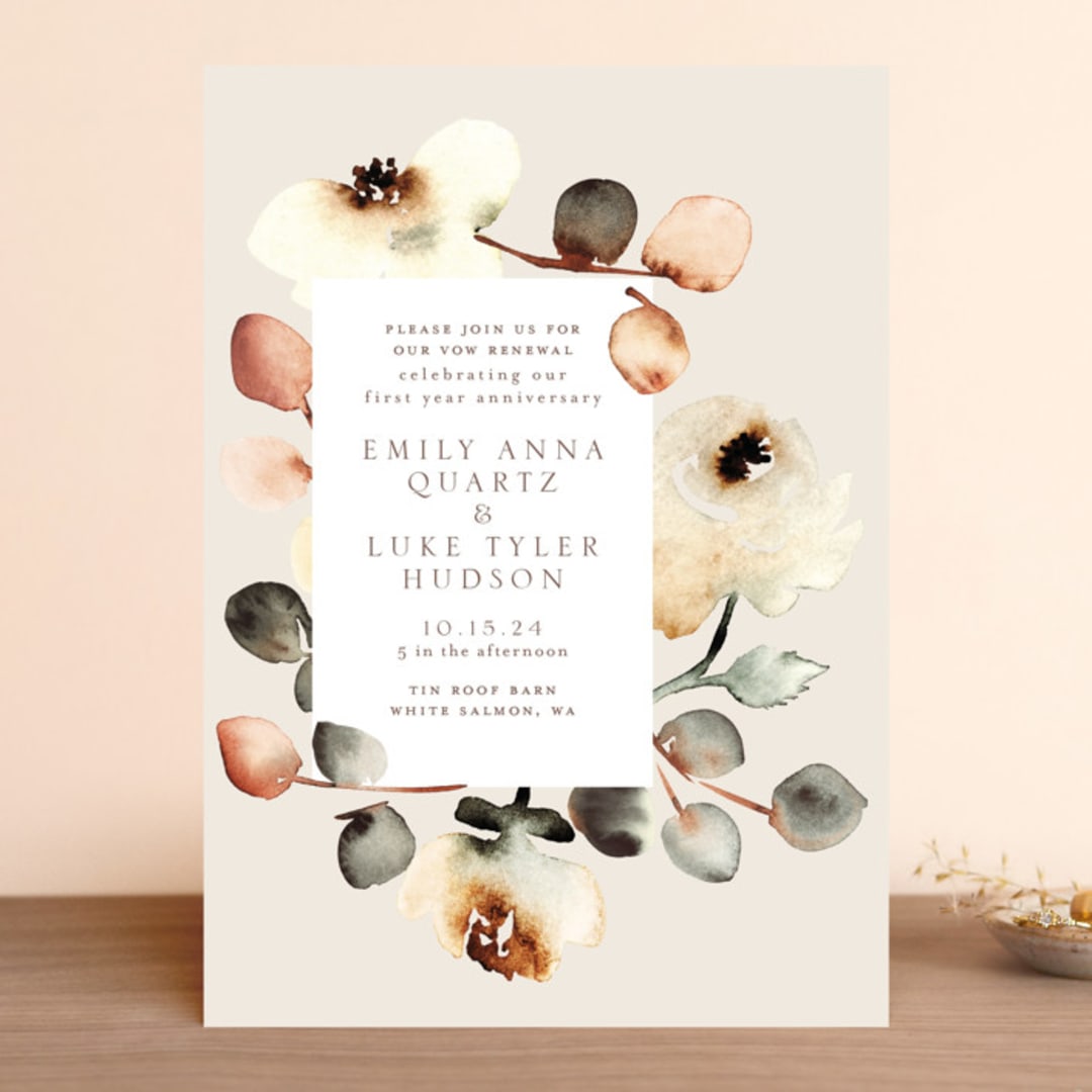 "Bella Mia" - Wedding Invitations in Autumn by Petra Kern - Front