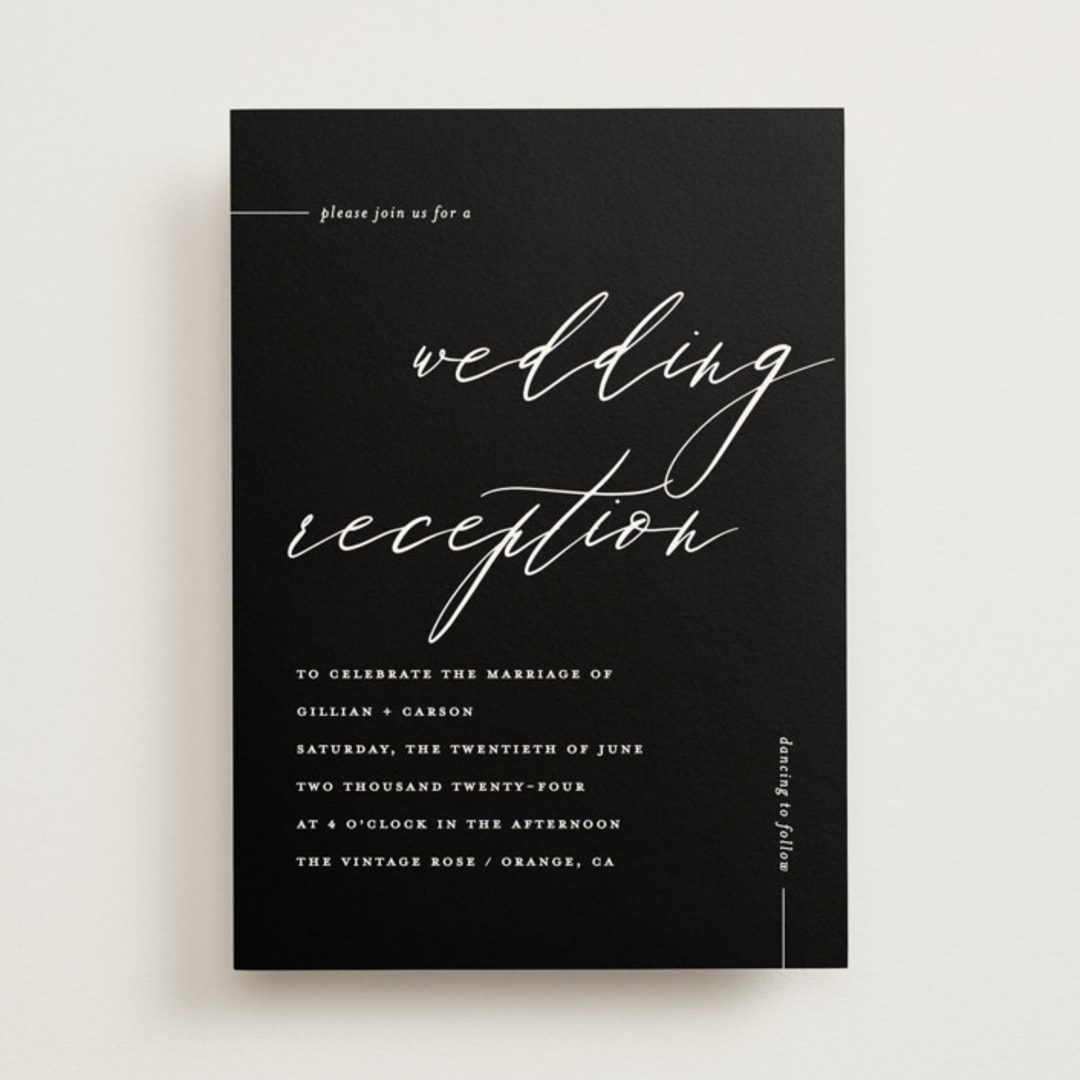 "Villa" - Wedding Invitations in Ink by Chryssi Tsoupanarias - Front
