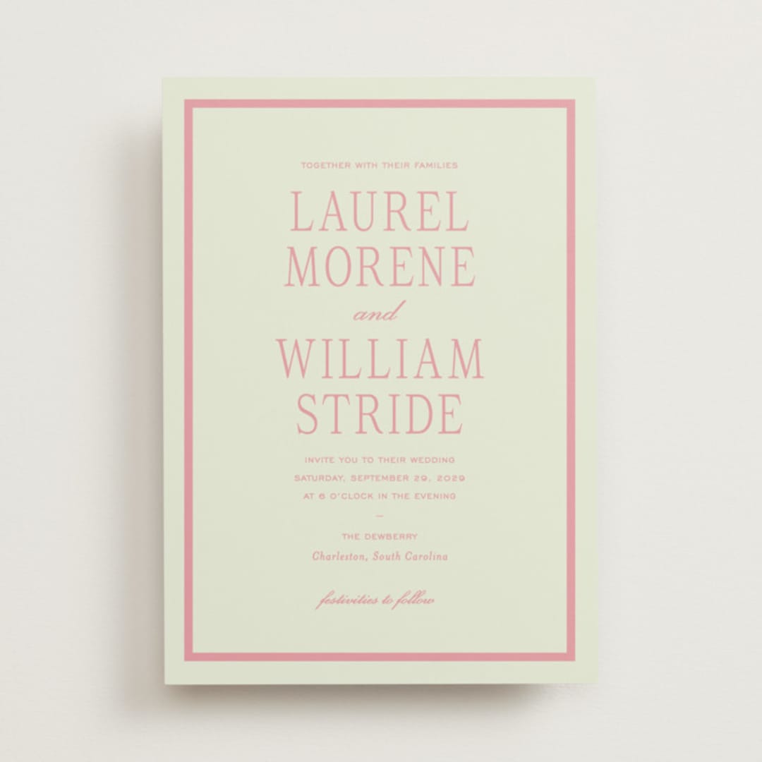 "dewberry" - Wedding Invitations in Petal by Sara Hicks Malone - Front