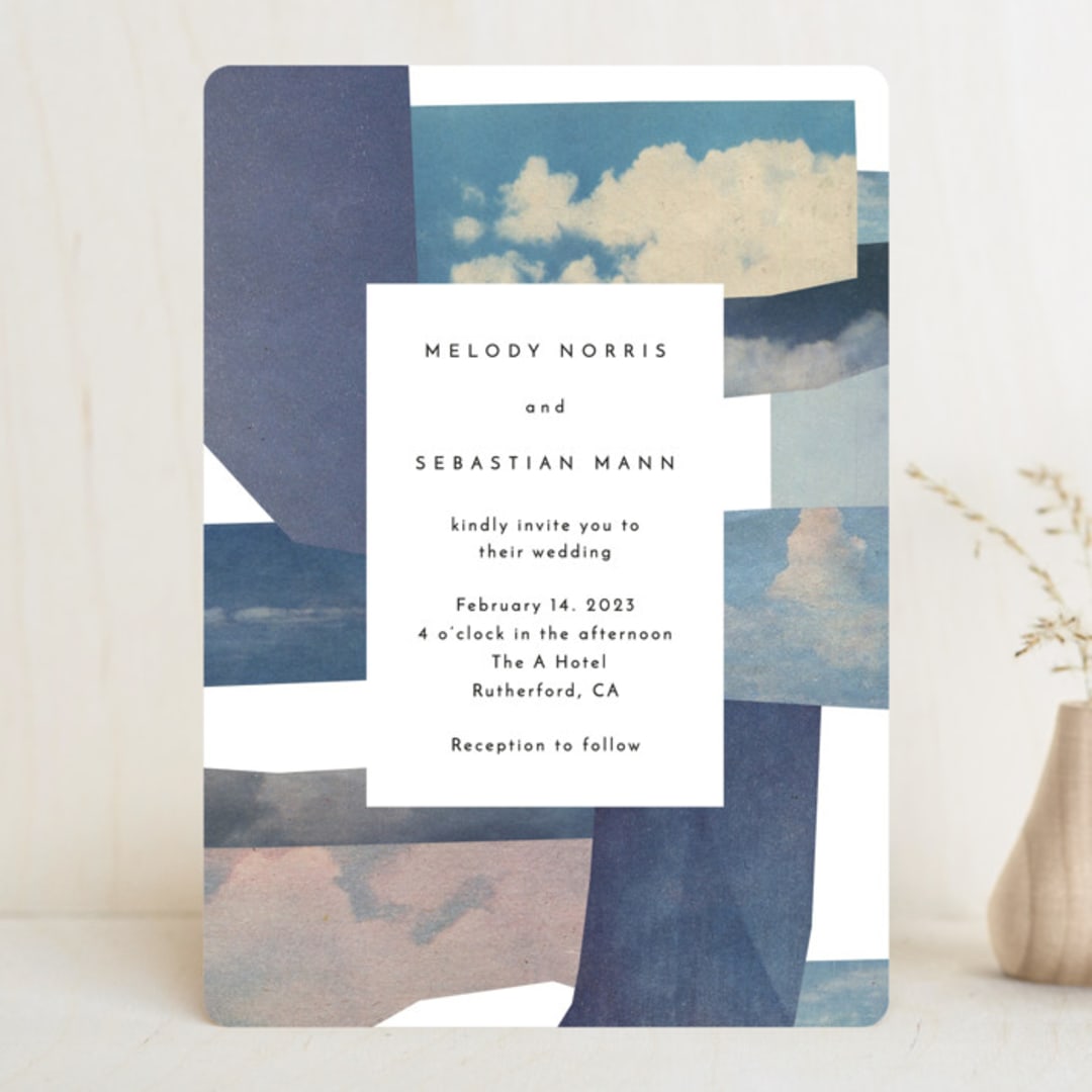 "sky poetry" - Wedding Invitations in Daylight by Sumak Studio - Front