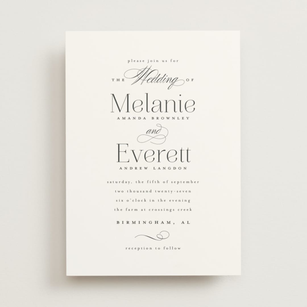 "Pearl" - Wedding Invitations in Chantilly by Jessica Williams - Front