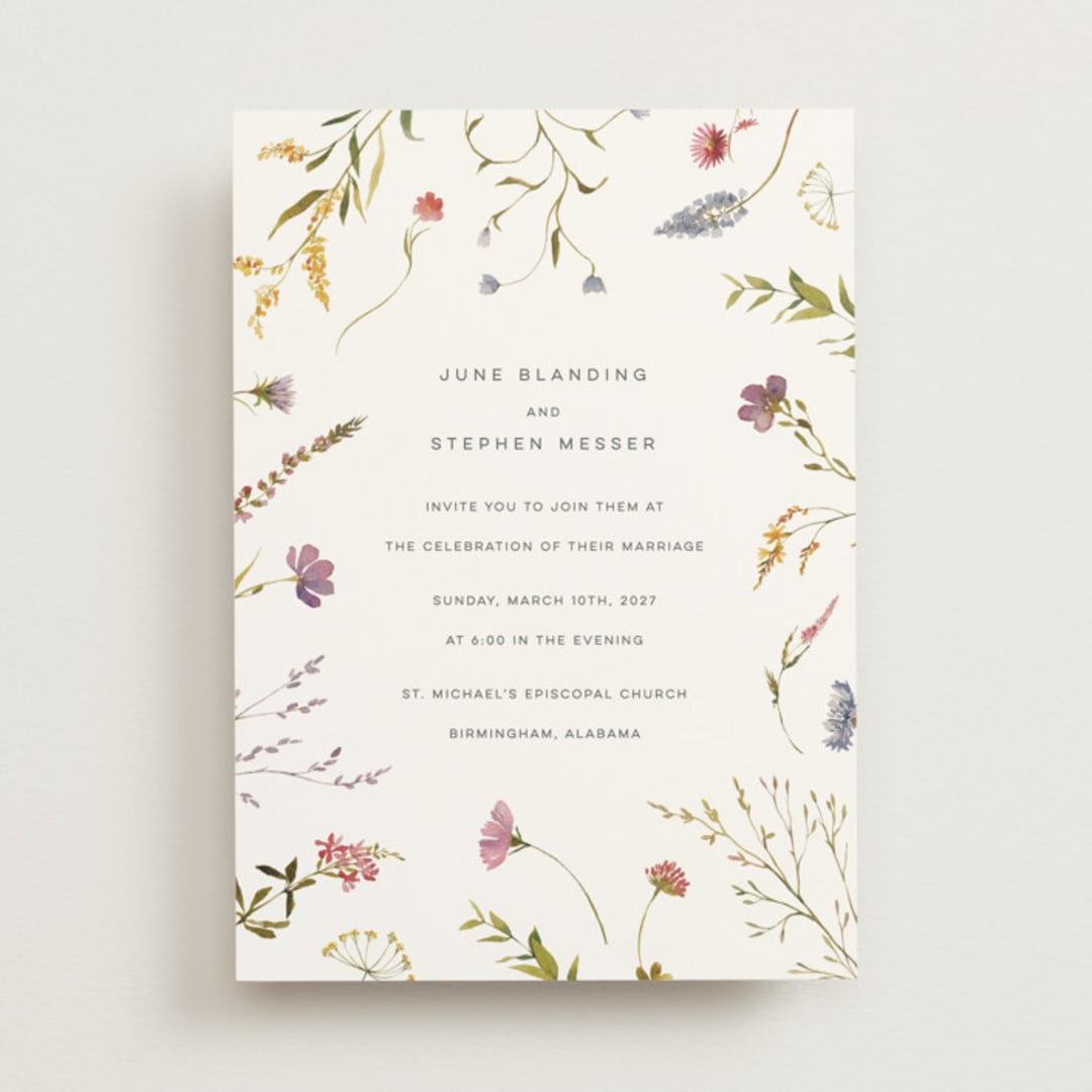 "Untied" - Wedding Invitations in Sherbert by Erin Hodges - Front