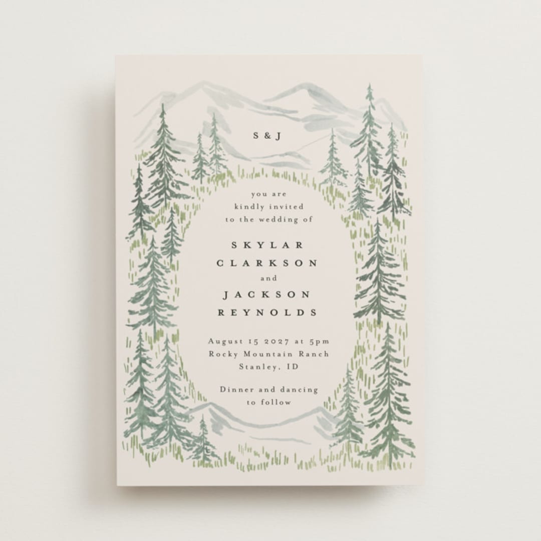 "Paradise" - Wedding Invitations in Forest by Petra Kern - Front
