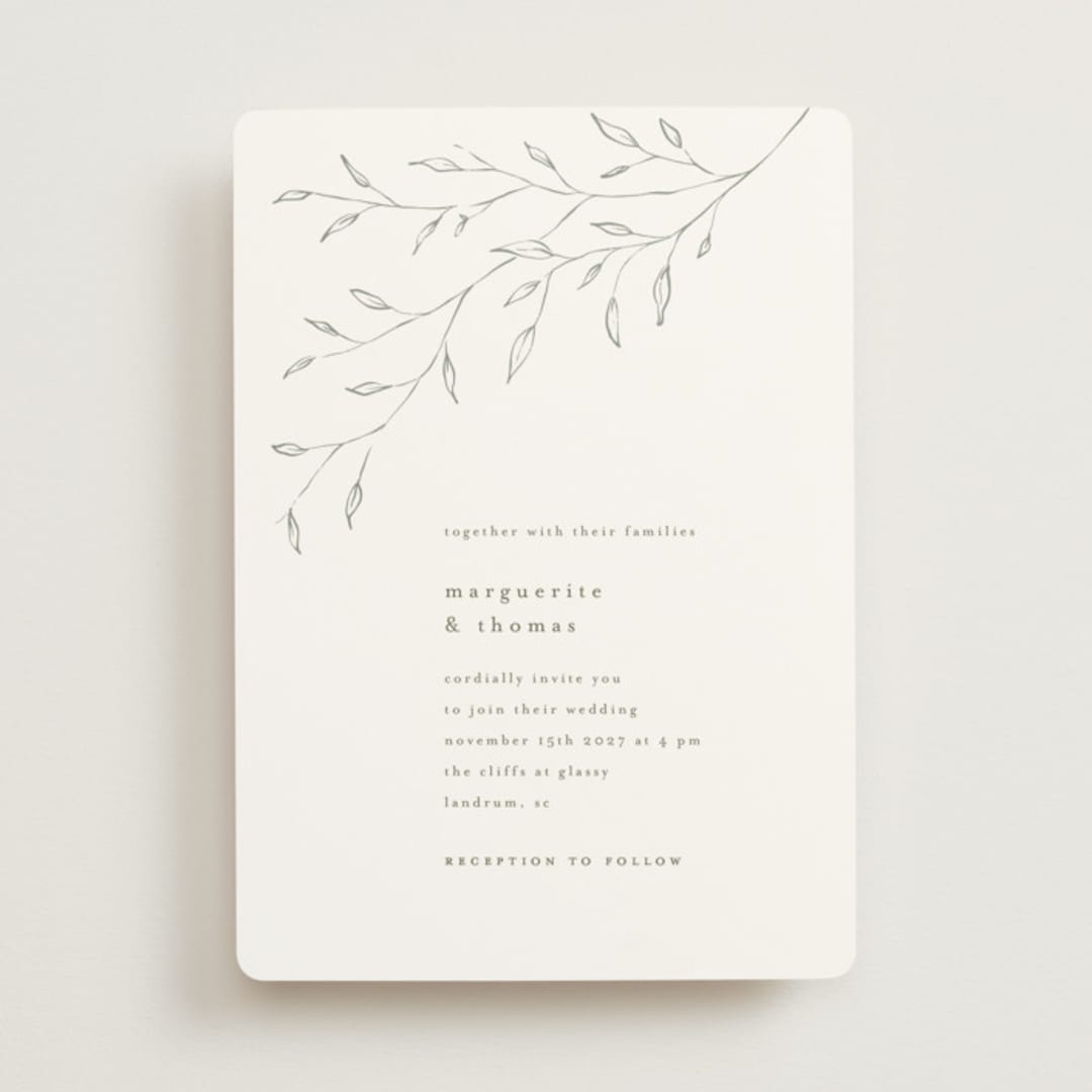 "tortina" - Wedding Invitations in Aqua Mist by chocomocacino - Front