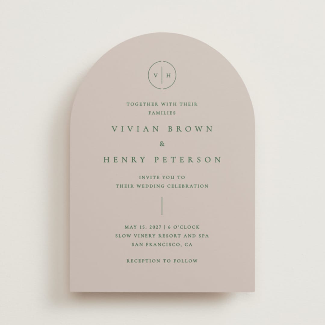 "wellness" - Wedding Invitations in Vineyard by Sumak Studio - Front