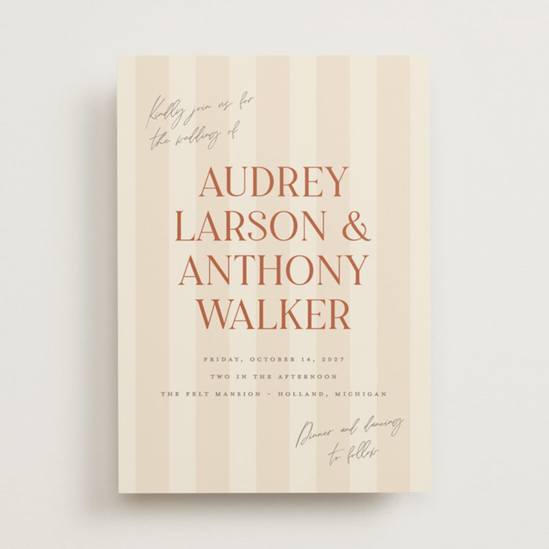 "Ambrosial" - Wedding Invitations in Butter by Pixel and Hank - Front