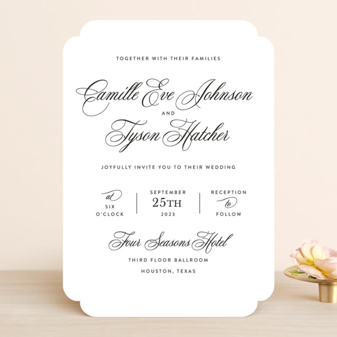 "our moment" - Wedding Invitations in Cotton by Jill Means - Front